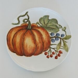 Pumpkin Salad Luncheon Plate 9.75" Maxcera
